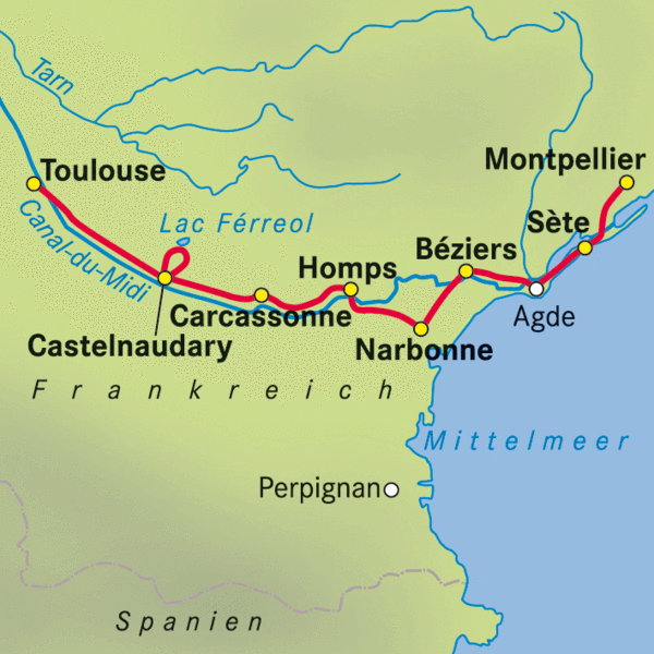 Canal Du Midi Kaart 2 The Vacation Station » Canal du Midi