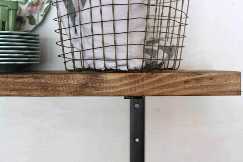 DIY and Inexpensive Open Shelving The Vanilla Tulip