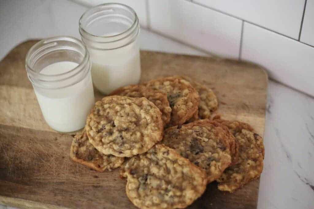 Best Ever Chewy Oatmeal Chocolate Chip Cookies The Vanilla Tulip