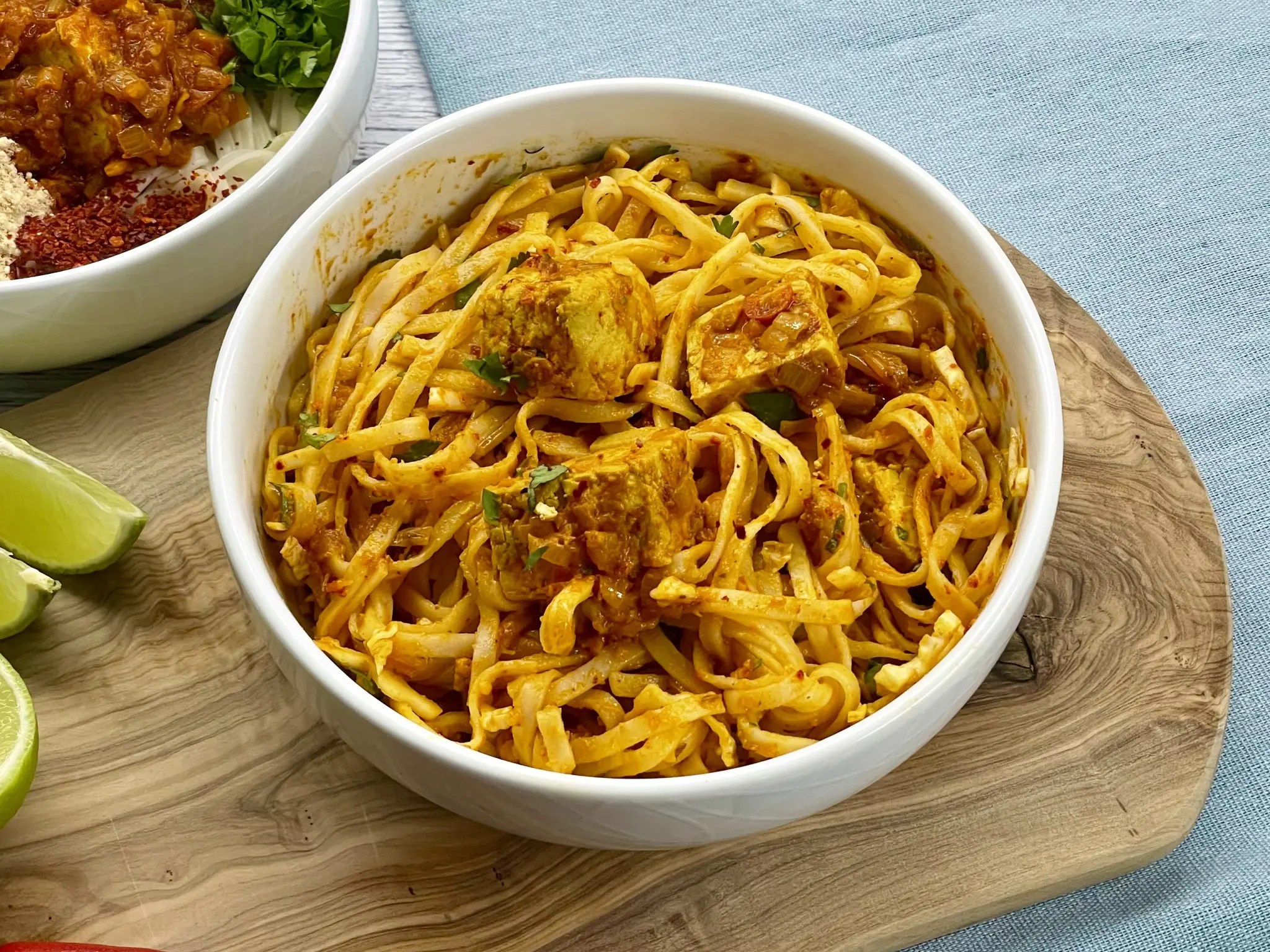 Burmese Tofu Curry & Noodle Salad (Vegan Nan Gyi Thohk) The Vegan