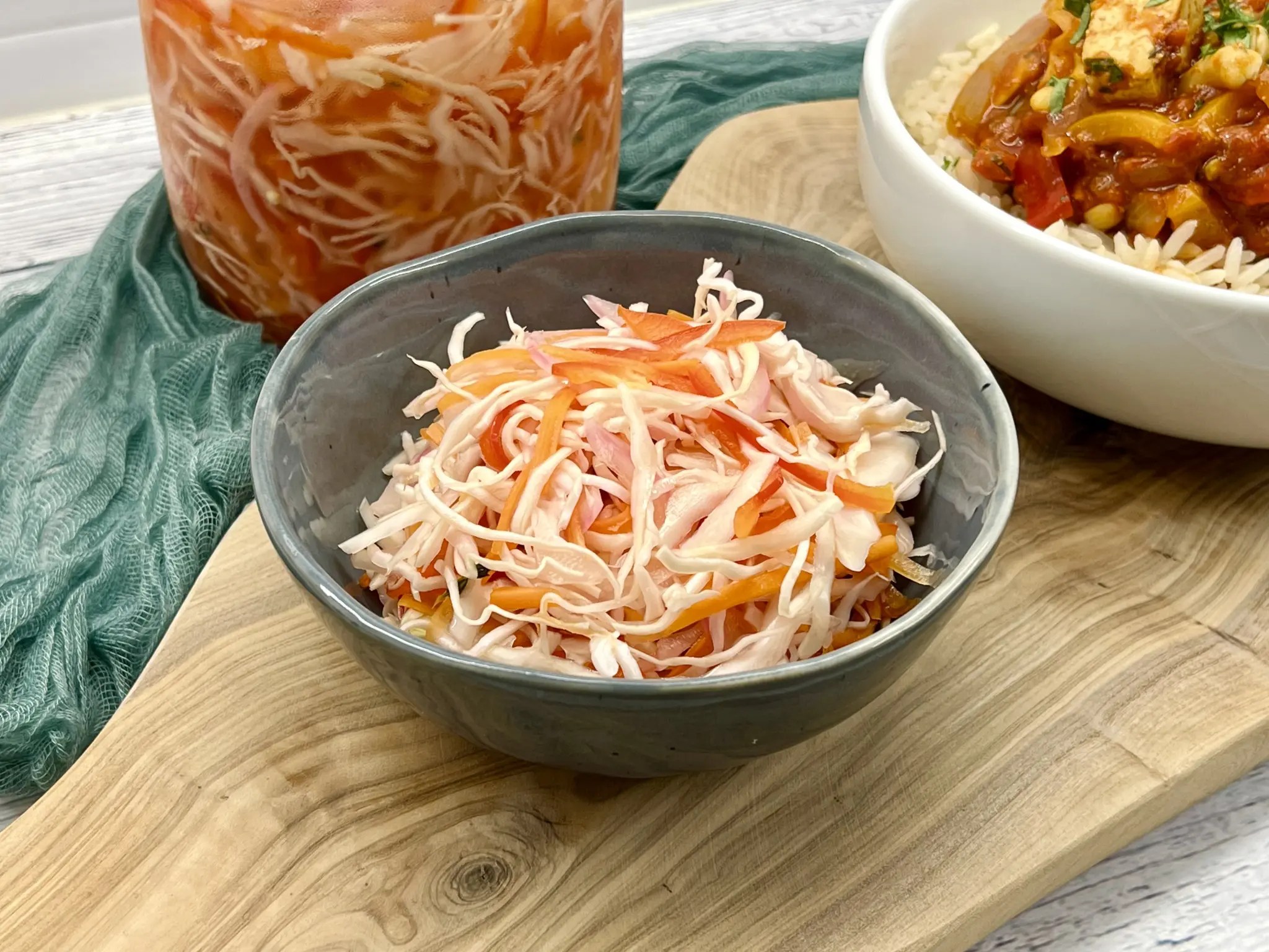 Haitian Pikliz Spicy Pickled Slaw The Vegan Kitchen
