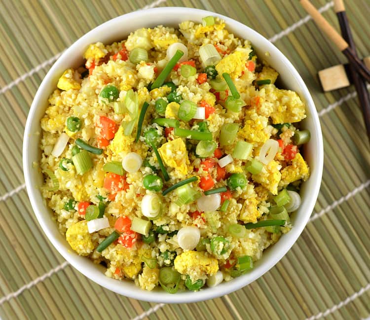 Cauliflower Fried Rice with Tofu Scramble {Vegan} TheVegLife