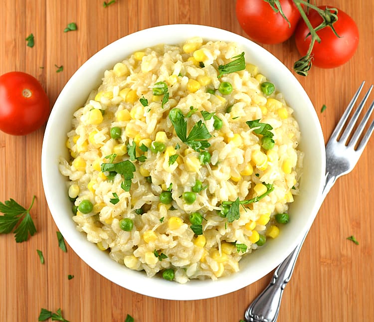 Sweet Corn Risotto {Vegan} TheVegLife