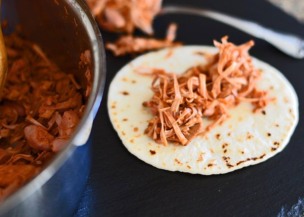 Jackfruit Flautas with Sweet Corn Sauce TheVegLife