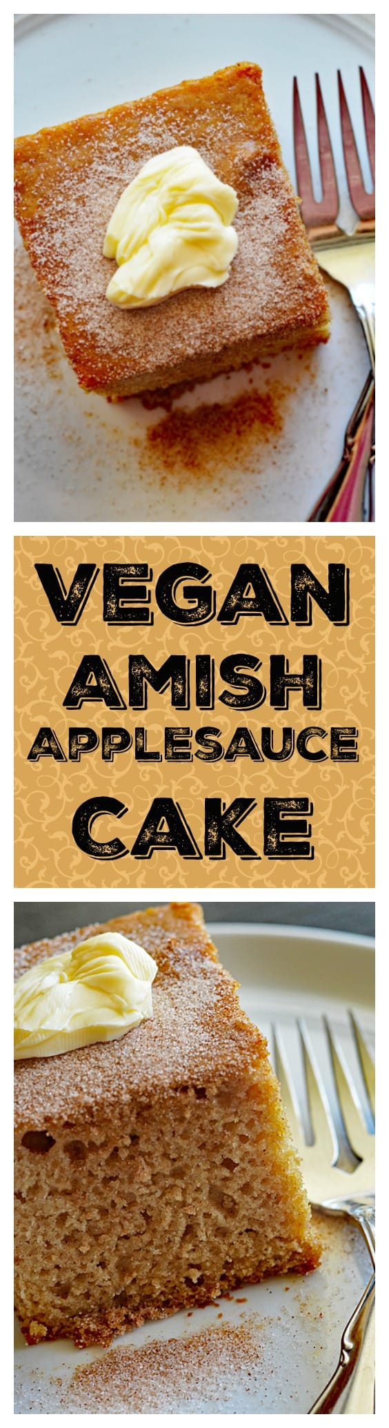 Vegan Amish Applesauce Snackin' Cake TheVegLife