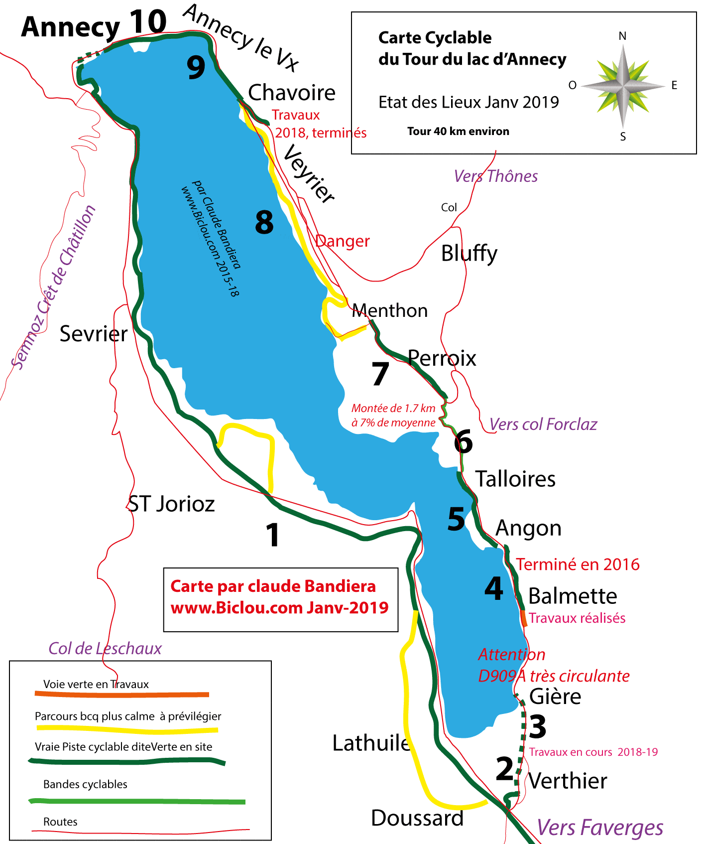 Map Of Lake Annecy Riding Vintage Around Lake Annecy, France The Velo Collective