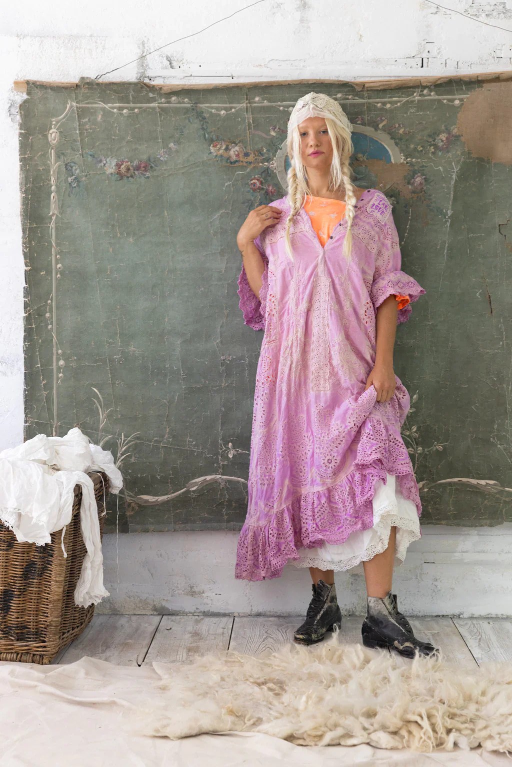 Eyelet Anna Grace Dress by Magnolia Pearl The Vintage Garden