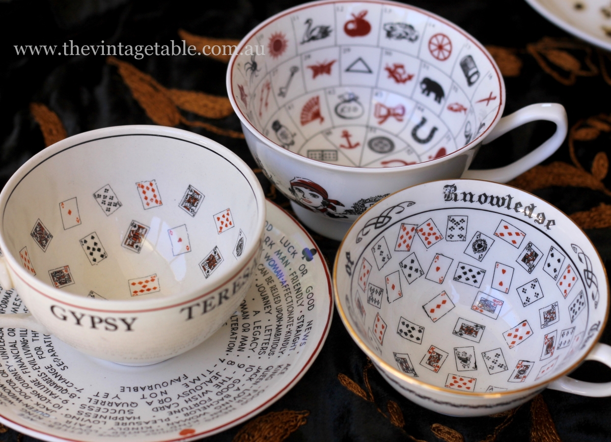 Reading The Tea Leaves Fortune Telling Tea Cups The Vintage Table