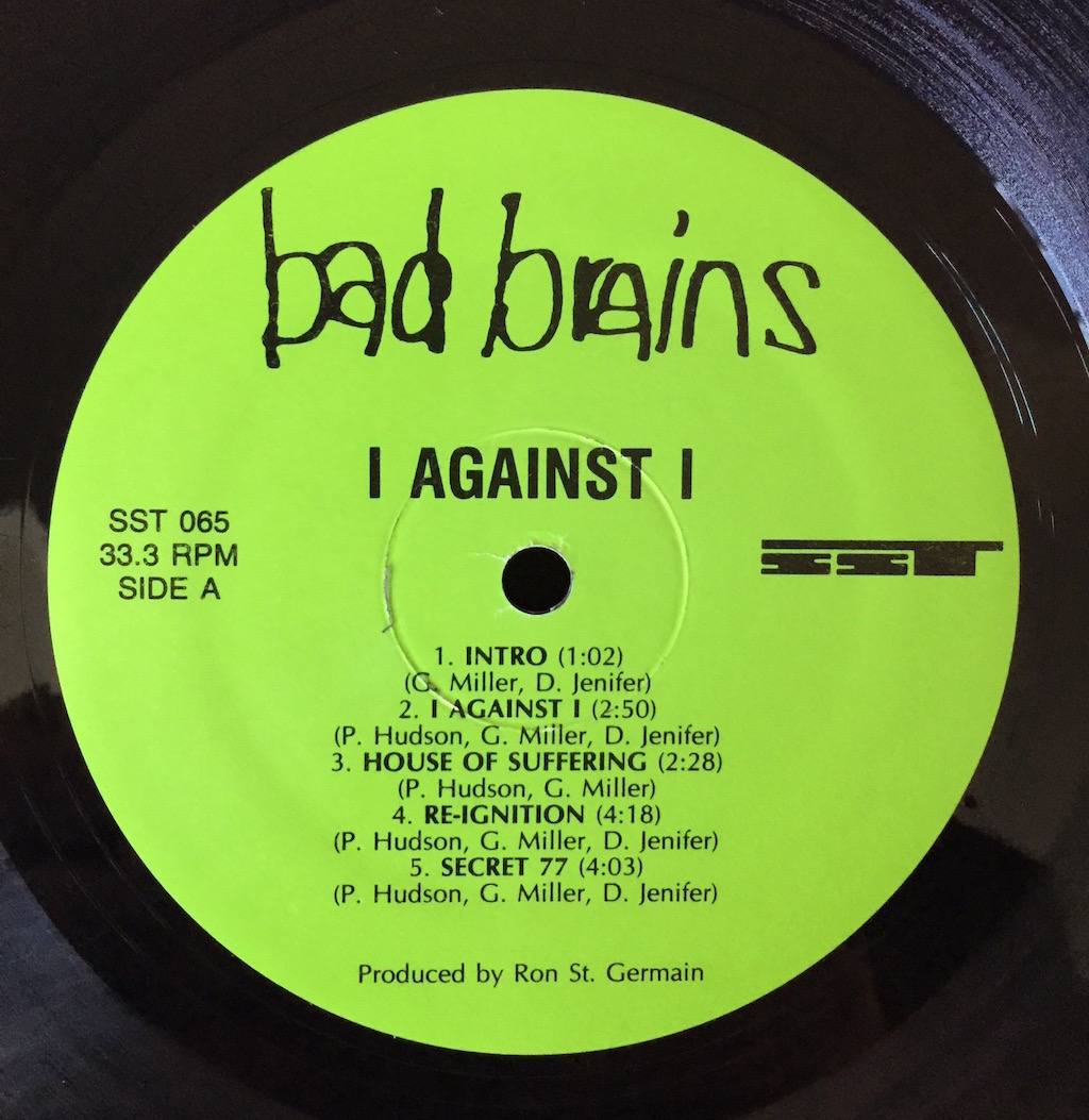 bad brains i against i The Vinyl Press
