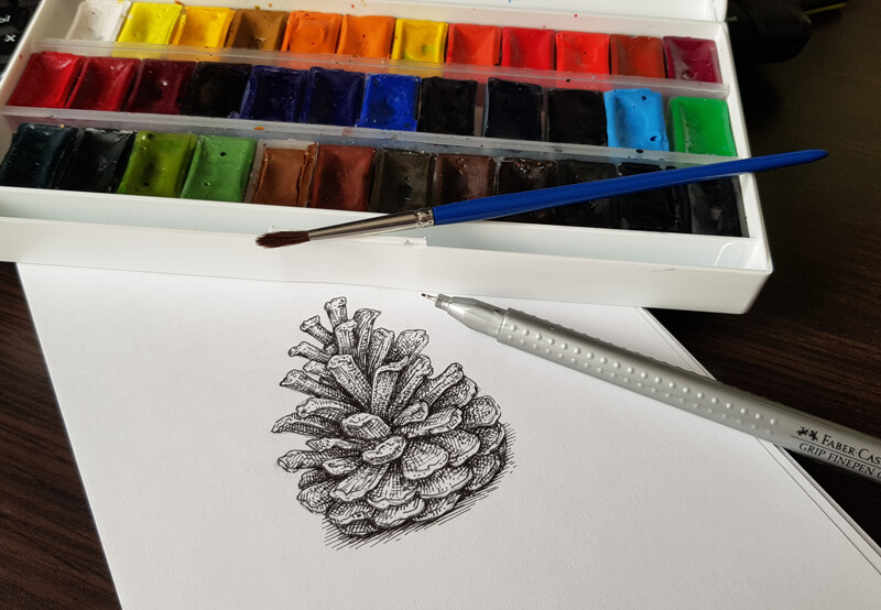 How to Correct Mistakes in a Pen and Ink Drawing