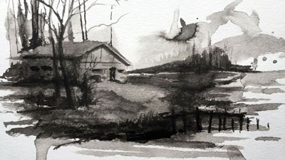 Drawing Simple Landscapes With Pen And Ink Is A Great Way To Spend