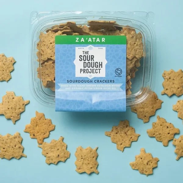 THE SOURDOUGH PROJECT BRAND Za'atar Sourdough Crackers Vegan Cheese