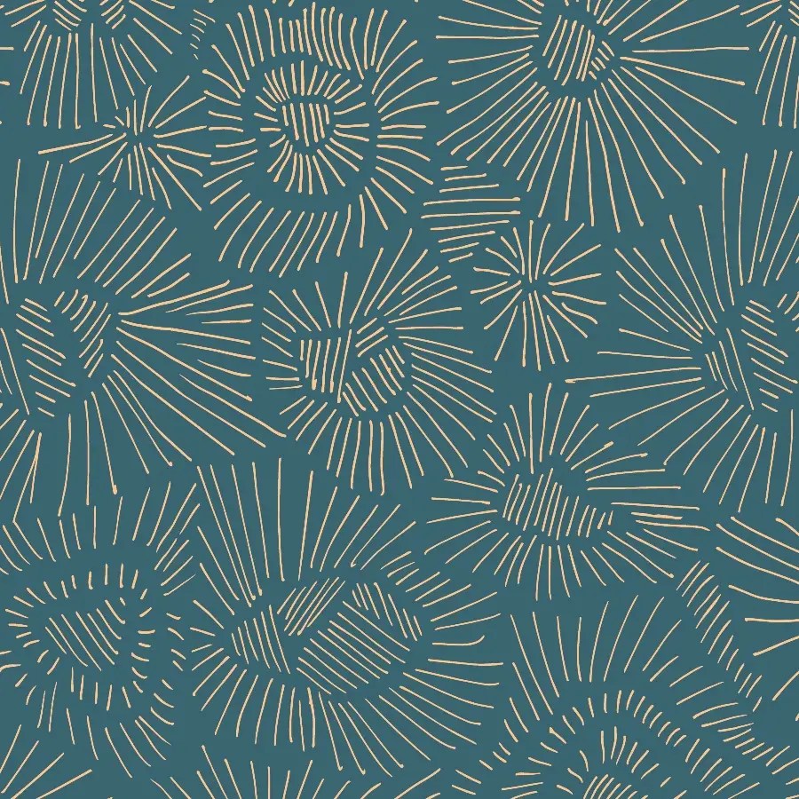 Abstract Teal Wallpaper Peel and Stick The Wallberry