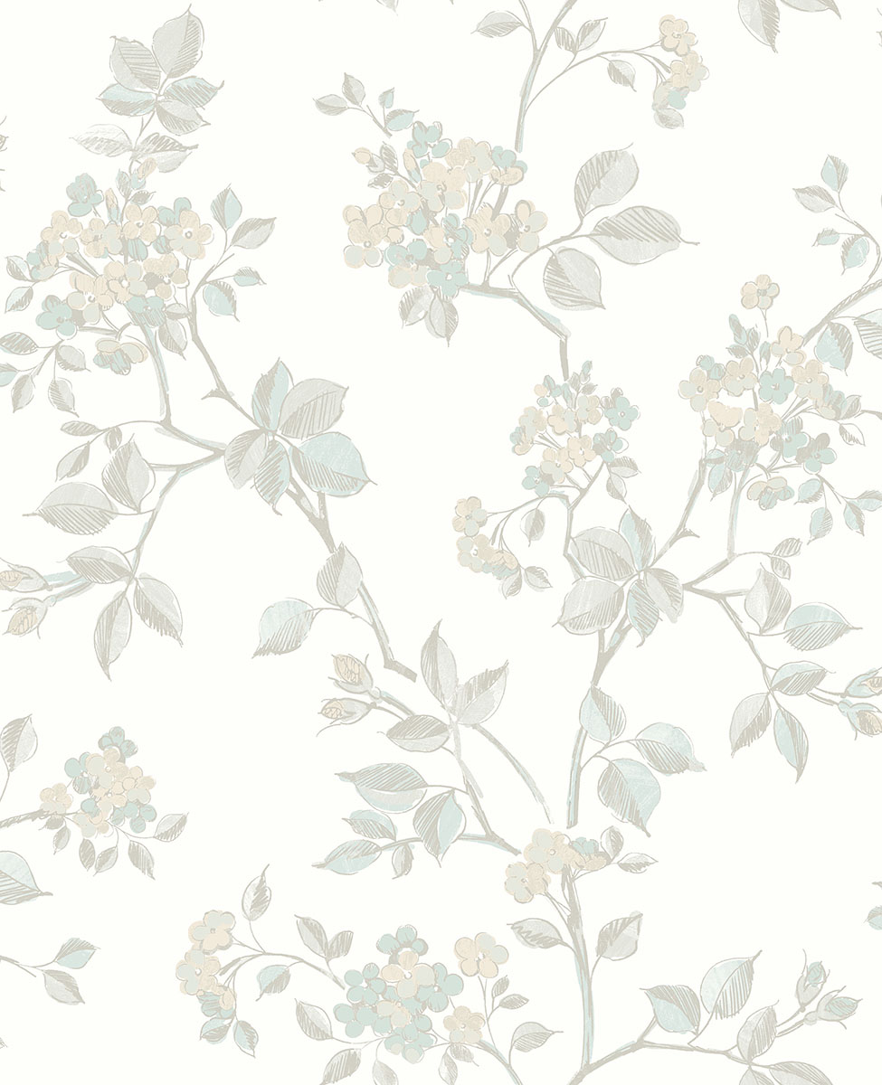 Parry Light Grey Floral Wallpaper The Wallpaper Guy