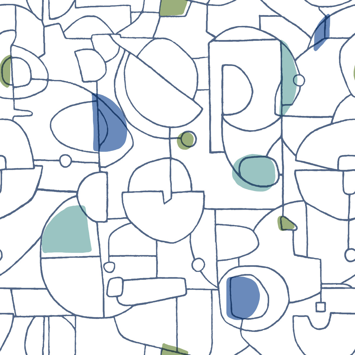 Fauvist Peel and Stick Wallpaper The Wallpaper Guy