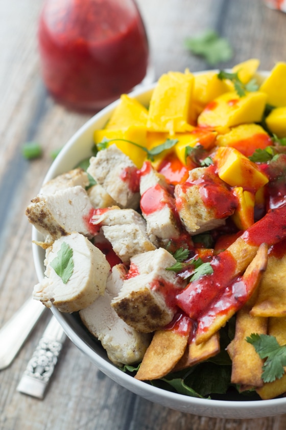 Mexican Chicken Salad with ChipotleRaspberry Dressing The Wanderlust