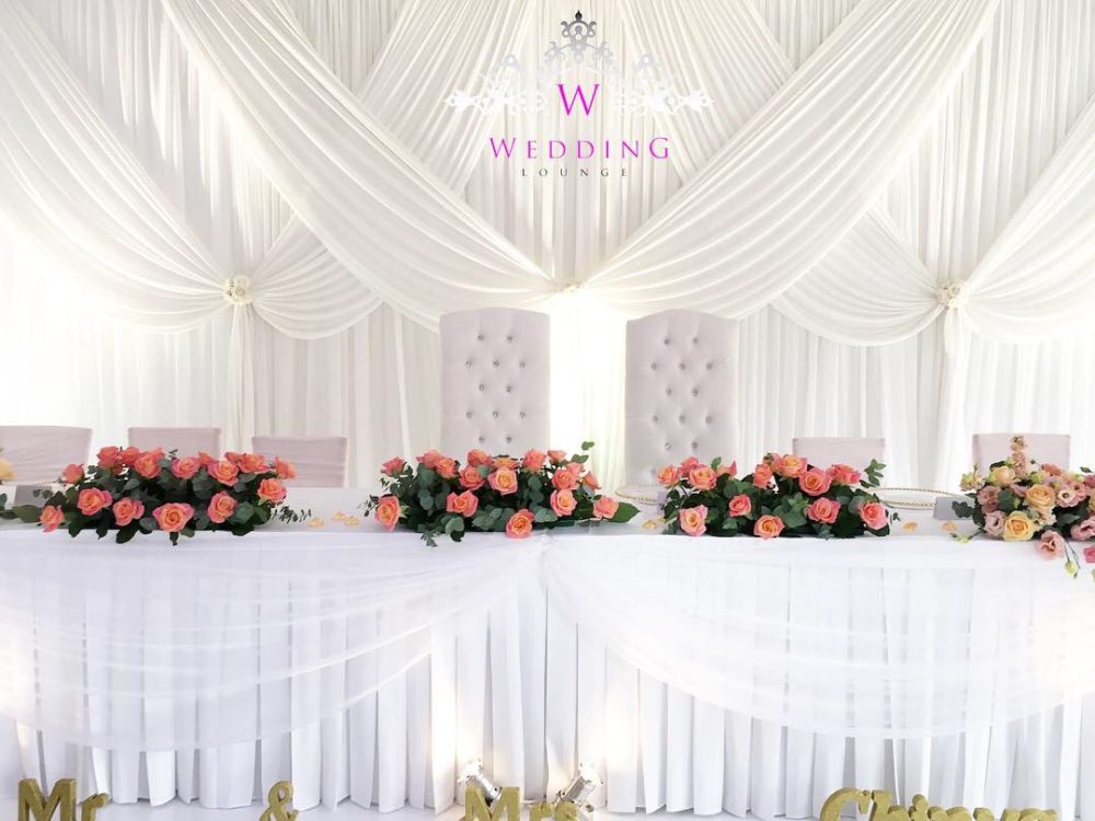 Bride & Groom Chairs Wedding Lounge