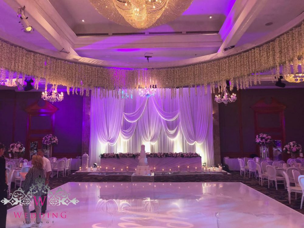 White Gloss Seamless dancefloor Wedding Lounge