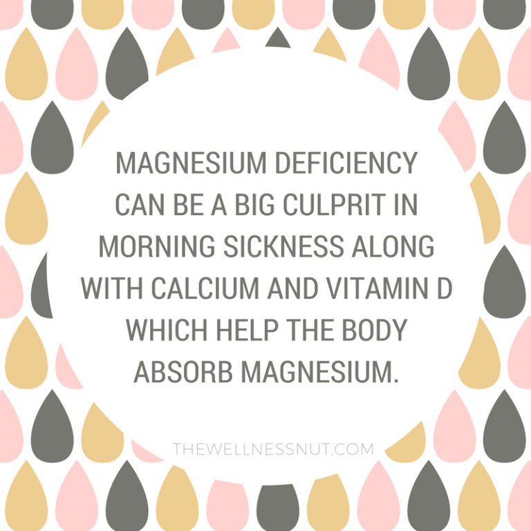 Morning Sickness and Magnesium Deficiency