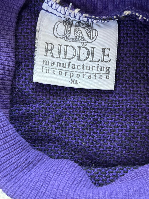 WESTSIDE STOREY VINTAGE VINTAGE 90S KSTATE UNIVERSITY BLANKET SWEAT