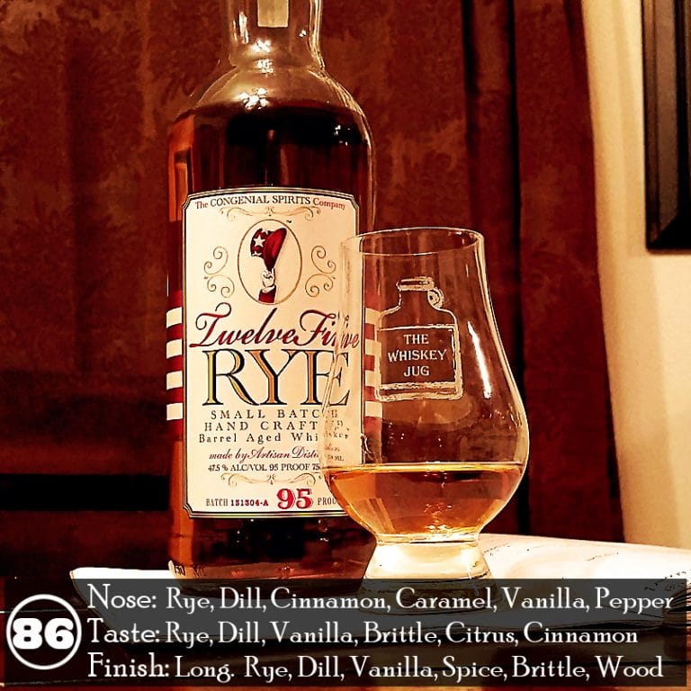 Twelve Five Rye Review The Whiskey Jug