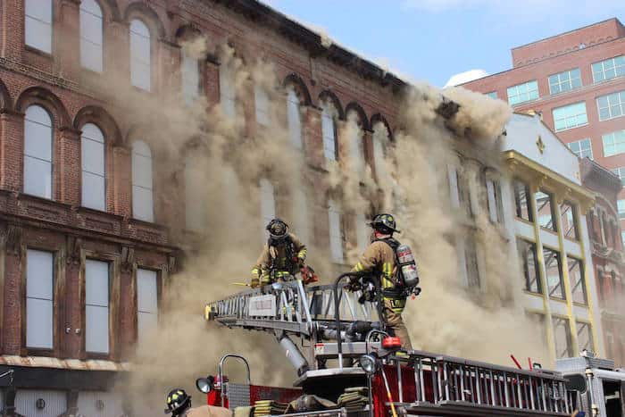 Historic Louisville Whiskey Row Fire Causes Mass Damage