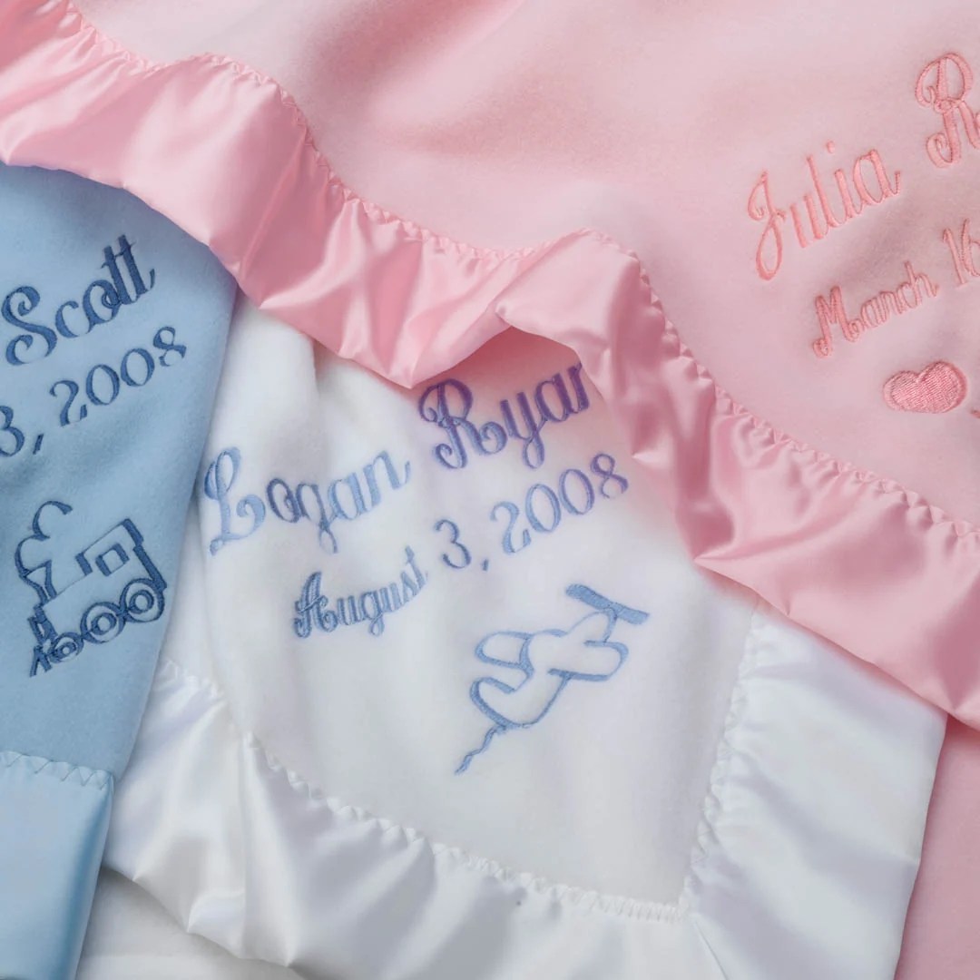 Personalized Keepsake Baby Blanket The Whitney Shop