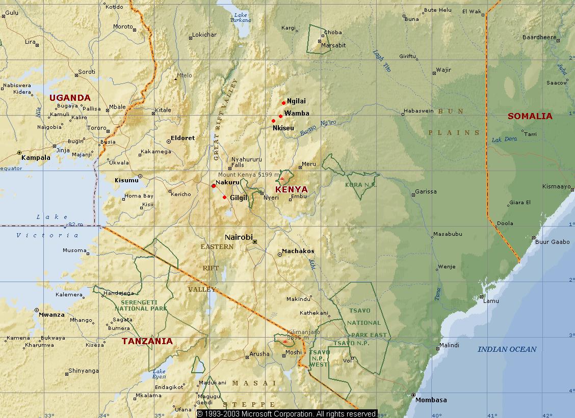 Gilgil Kenya Map