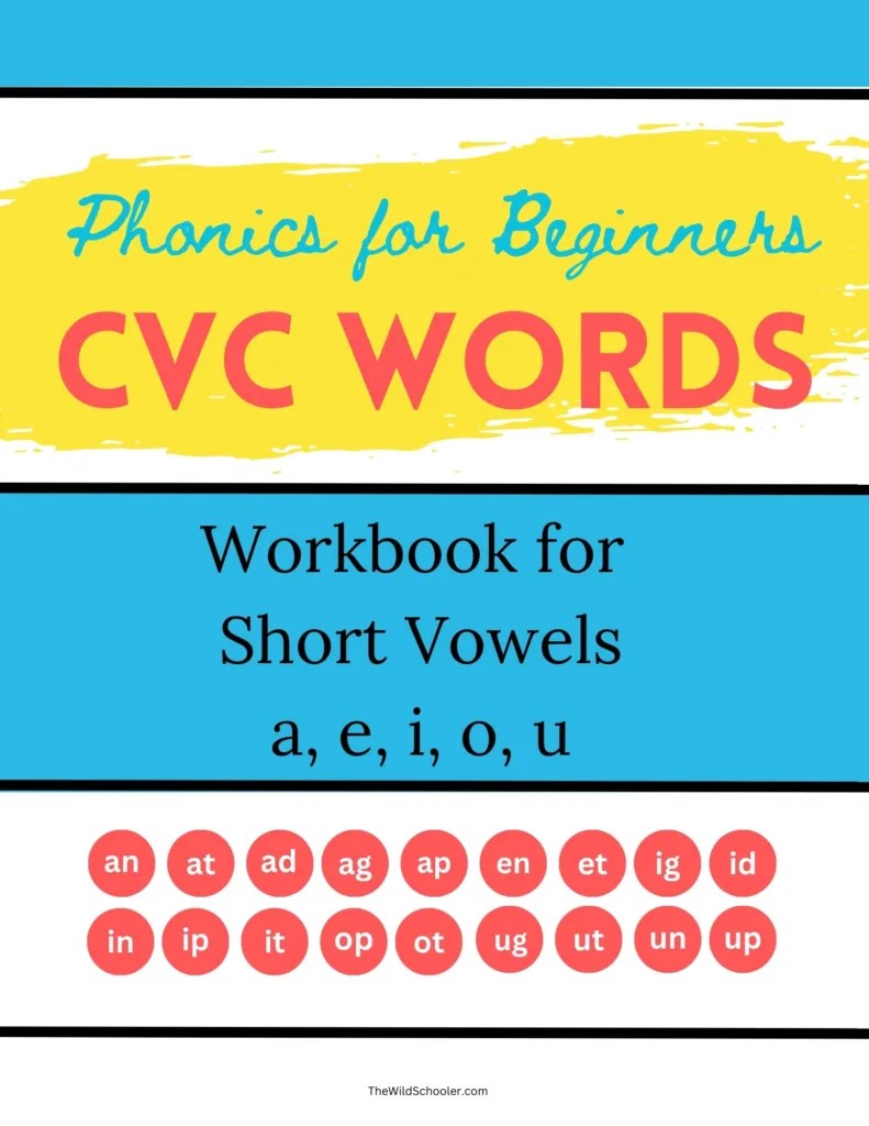 CVC Words List The Wild Schooler