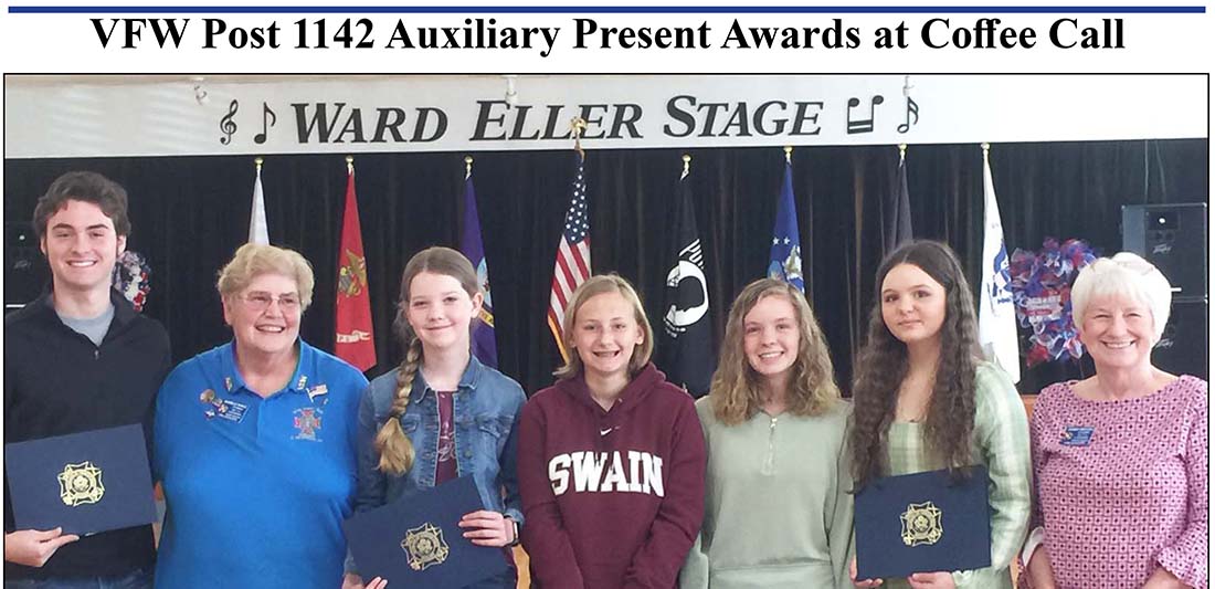 VFW Post 1142 Auxiliary Presents Awards at Coffee Call