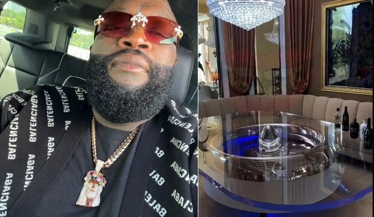 Rick Ross Buys Airplane Engine, Turns It To Centre Table