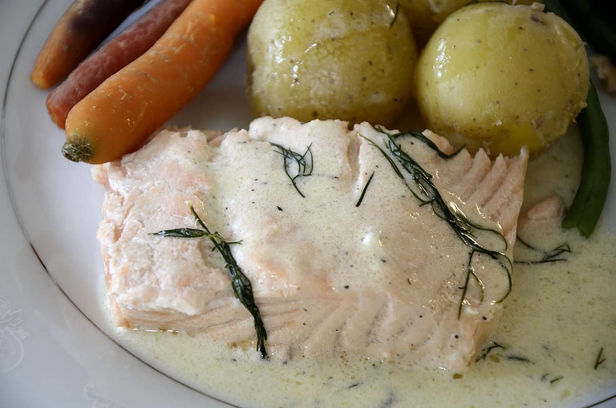 Viking Cruise Recipe Poached Salmon With Dill Sauce The Wine Lover's Kitchen