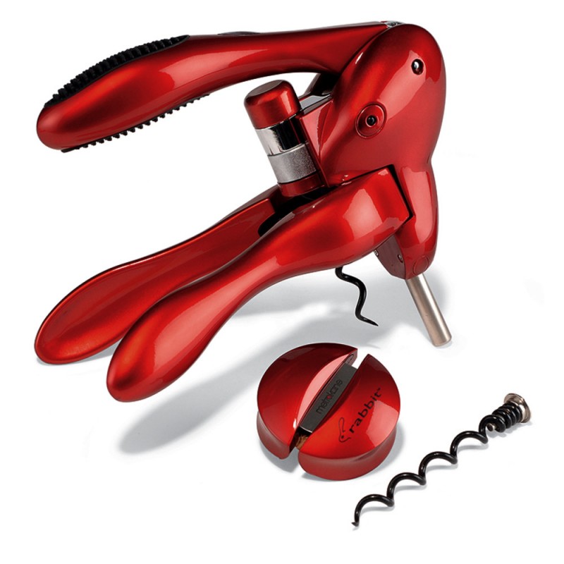 Rabbit Corkscrew Set Black