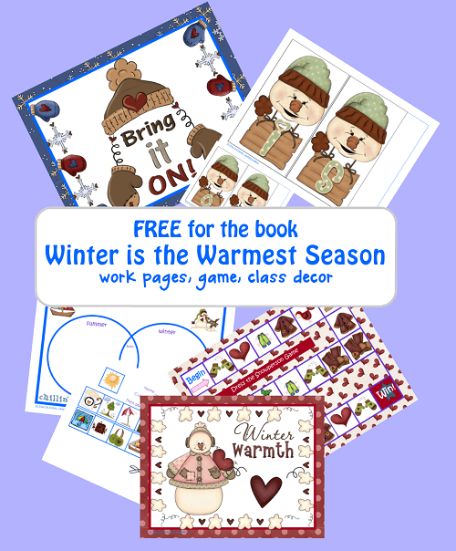 Free Winter Season Printable Including Game and Class Decor