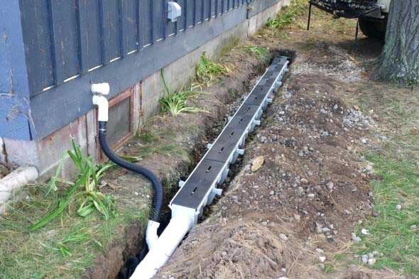 French Drain Installation in Huntersville NC The Wizard of SOD