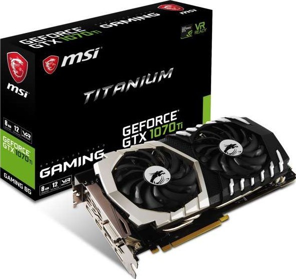 MSI GEFORCE GTX 1070TI TITANIUM 8GB GDDR5 256BIT PCI