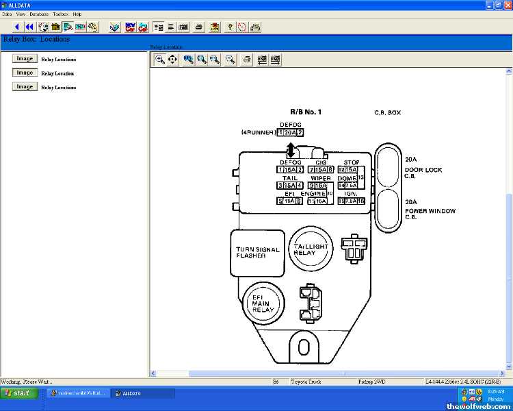 Efi main relay toyota