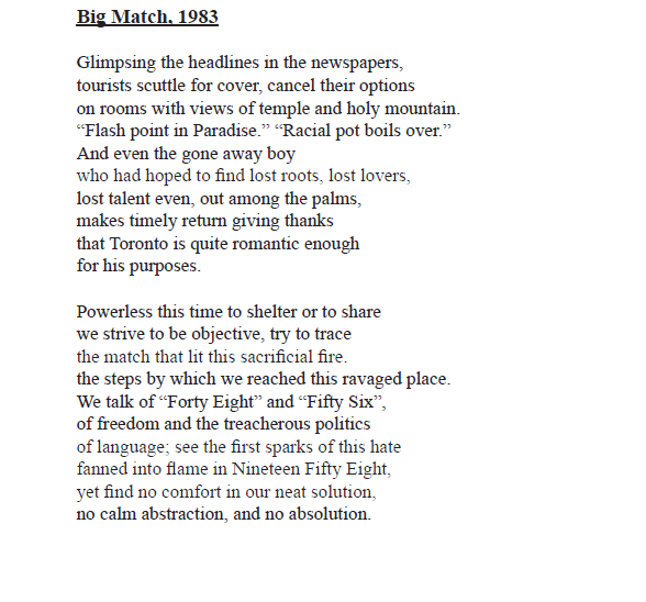 big match 1983 analysis THE WORDS ACADEMY