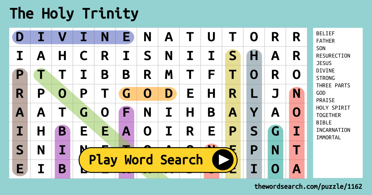 The Holy Trinity Word Search