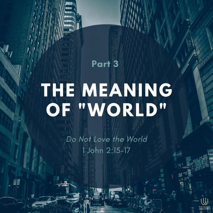 Do Not Love the World Pt. 3 The Meaning of "World" The Word Unleashed