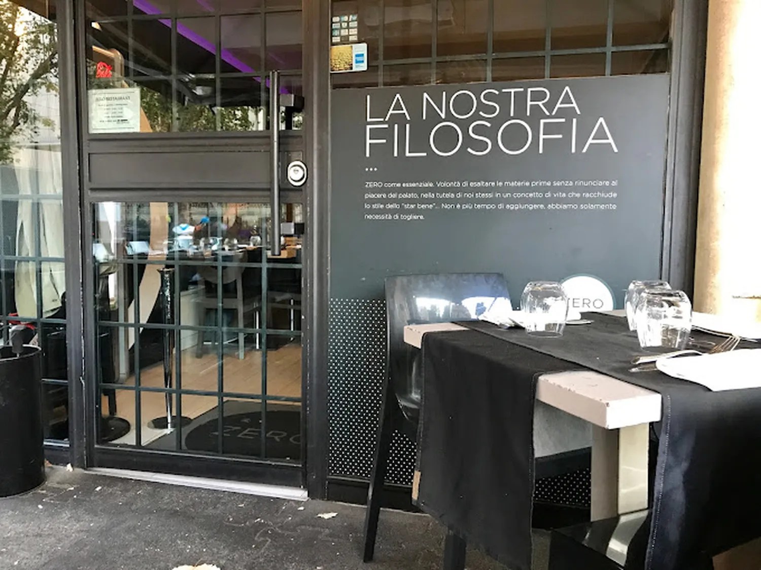 Reservation at ZERO restaurant Rome KEYS