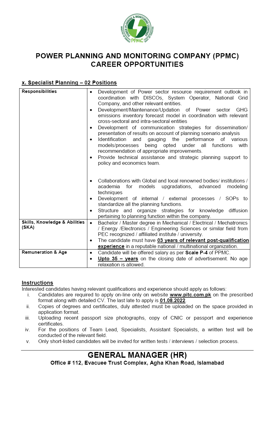 Power Planning and Monitoring Company Jobs