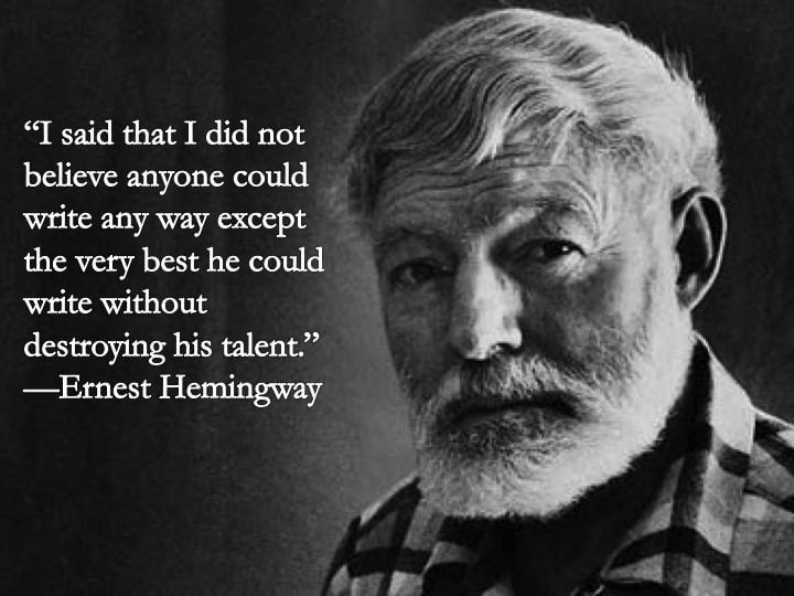 Ernest Hemingway About Writing Quotes. QuotesGram
