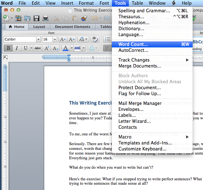 word View Word Count In Wordpad
