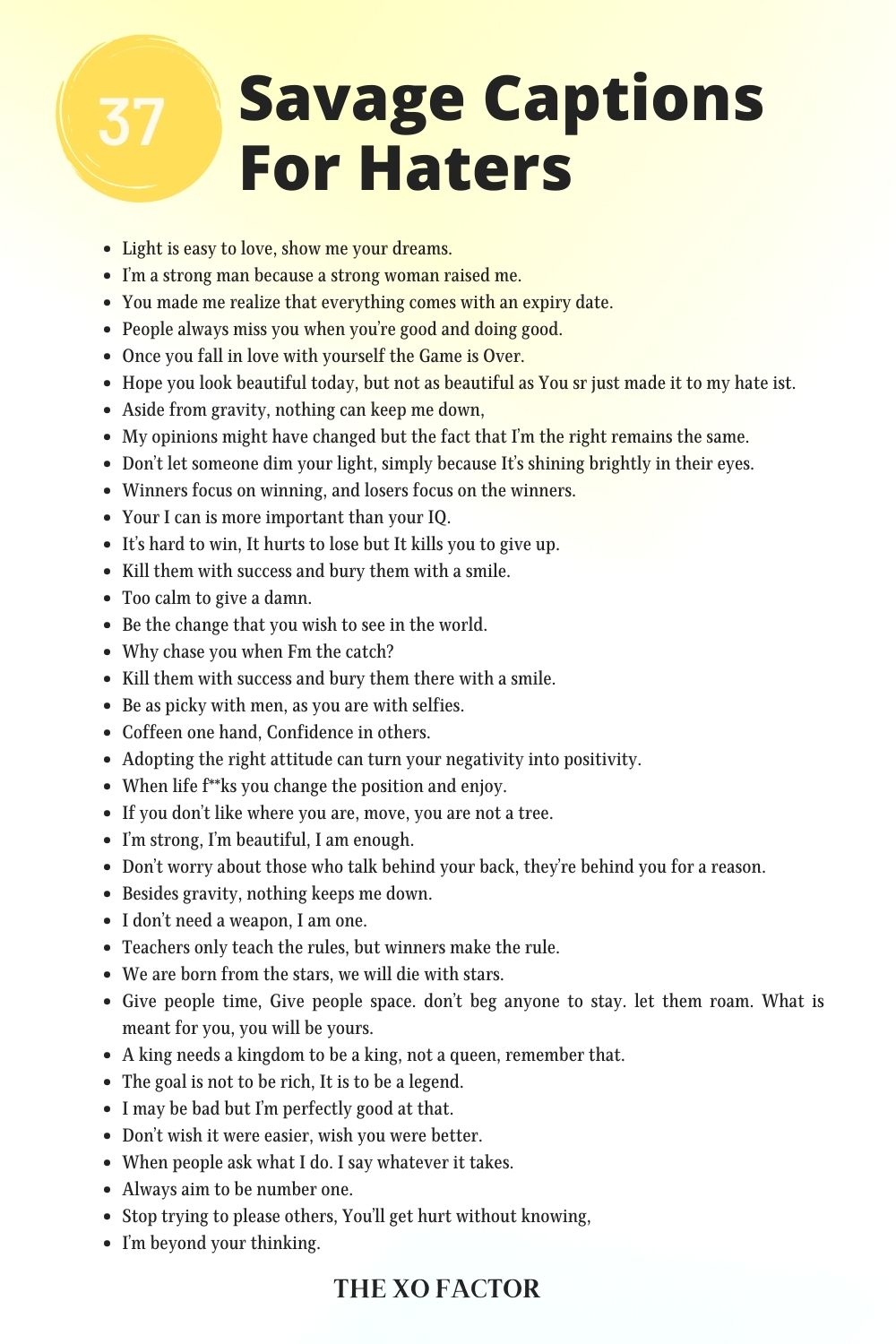 200 Savage Captions To Unleash Your Inner Witty Wordsmith The XO Factor