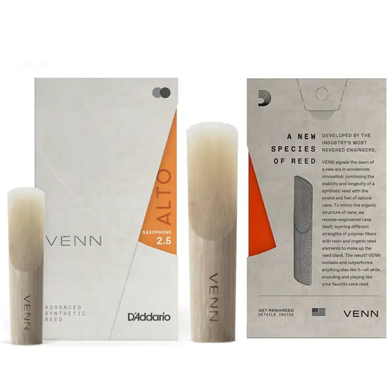 VAS0125 D’Addario VENN Alto Saxophone Reed, Strength Thex