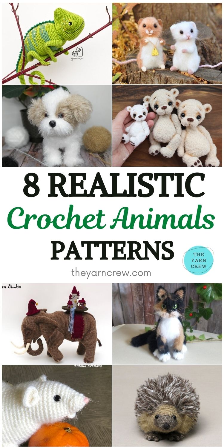 8 Realistic Crochet Animal Patterns The Yarn Crew