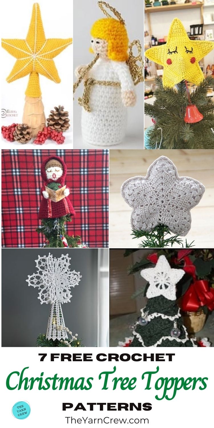 7 Free Crochet Christmas Tree Topper Patterns to Make The Yarn Crew