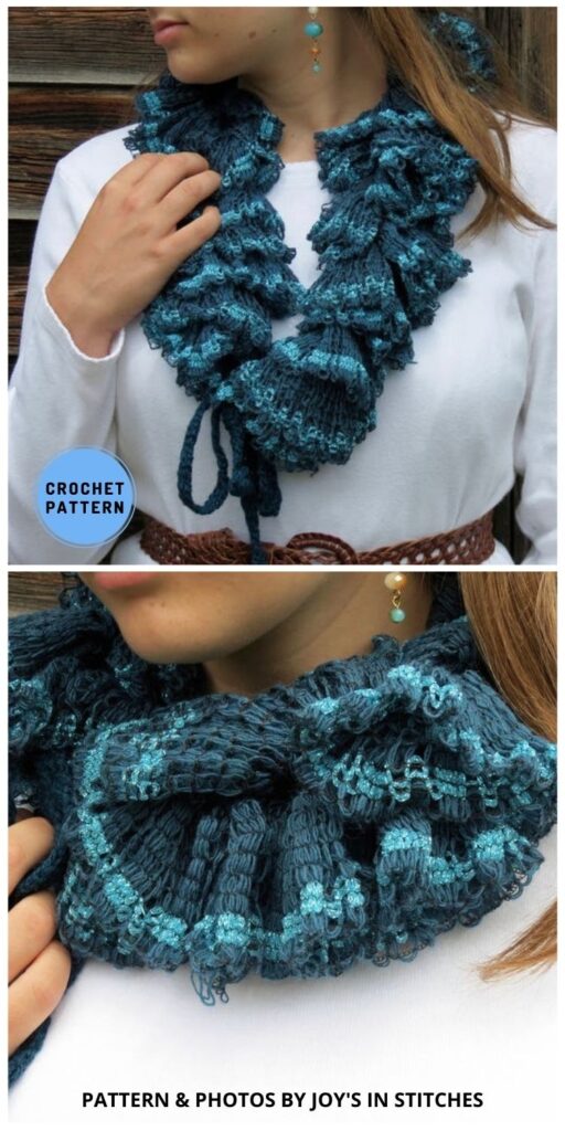 8 Easy Crochet Ruffle Scarf Patterns The Yarn Crew