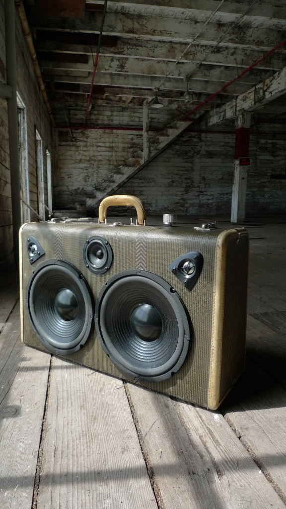 Vintage Suitcases Meet Boomboxes In This Curious Case of Bass The Yellow Sparrow